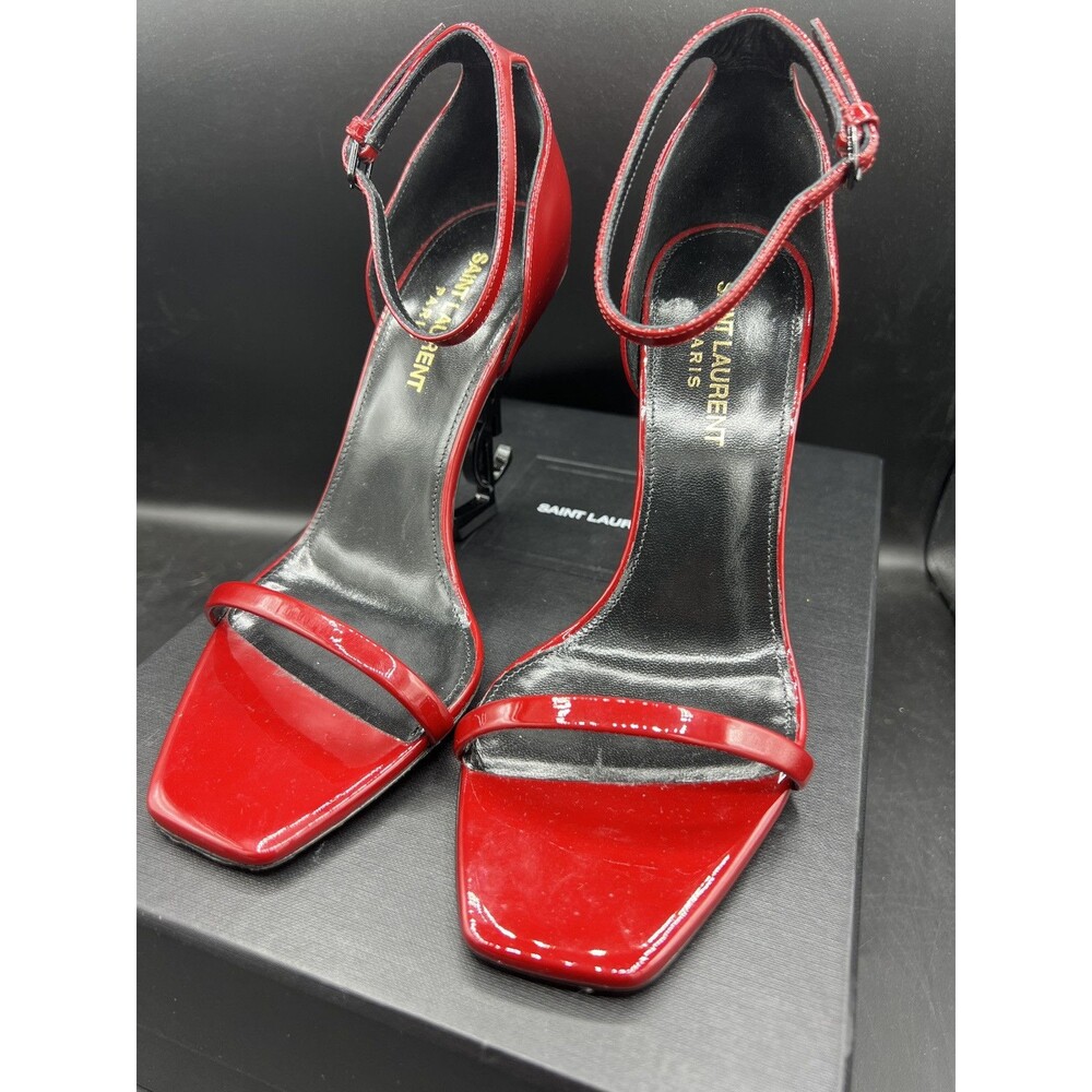Saint Laurent Red Opyum Heels YSL EUR 37 / US Women’s Size 7 - Picture 3 of 16